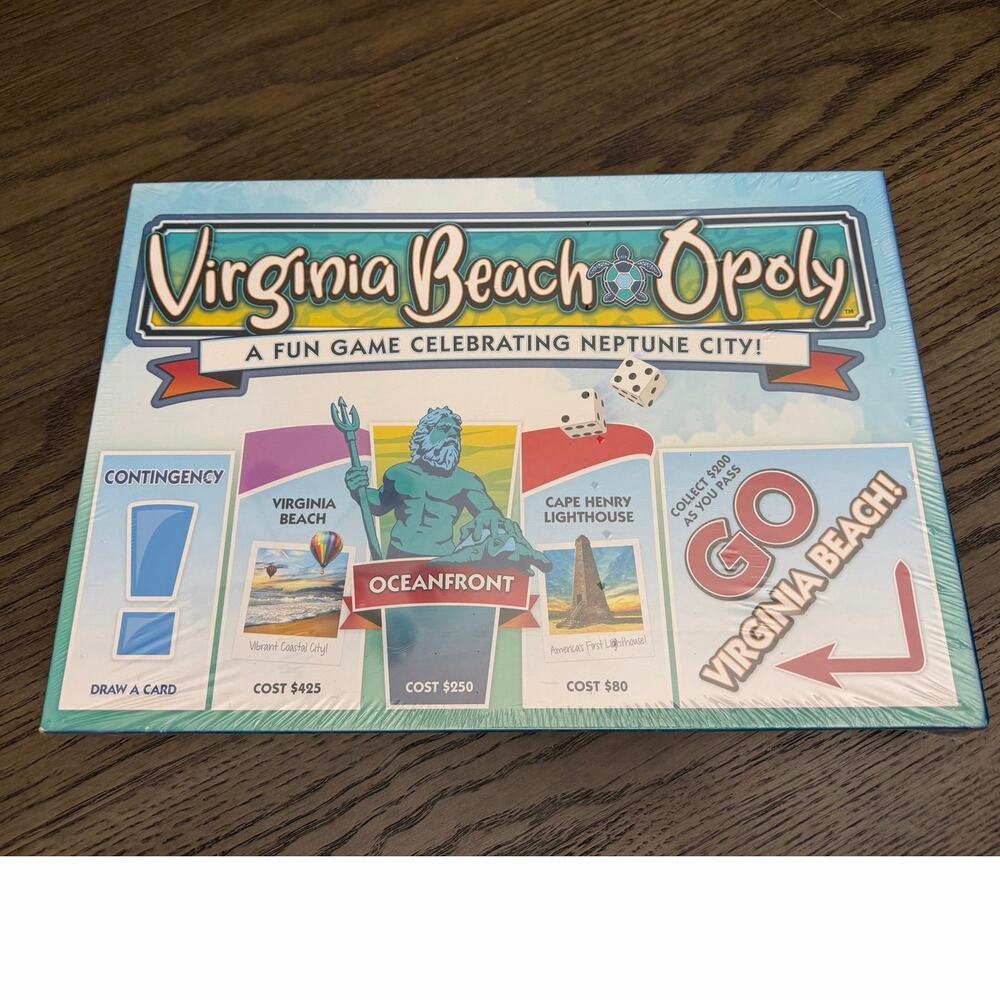 Virginia Beachopoly Board Game New Sealed Virginia Beach VA Monopoly Game